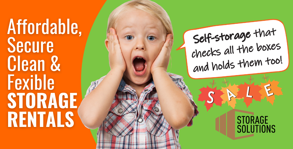 2025 Fall Sale on Storage Rentals at Storage Solutions